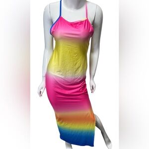 Vibrant Multicolor Maxi Dress Size L